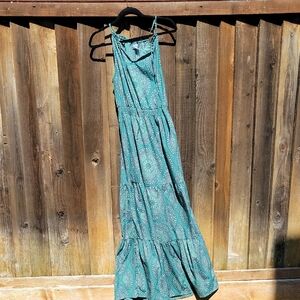 O'Neill Blue Spaghetti Strap Sleeveless Maxi Sundress